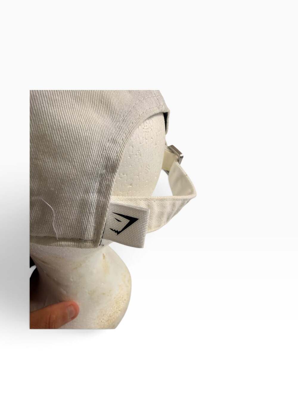 Gymshark White Baseball Cap Strapback Adjustable Hat